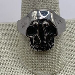 Skull Ring Stainless Steel Ring Size 10.75